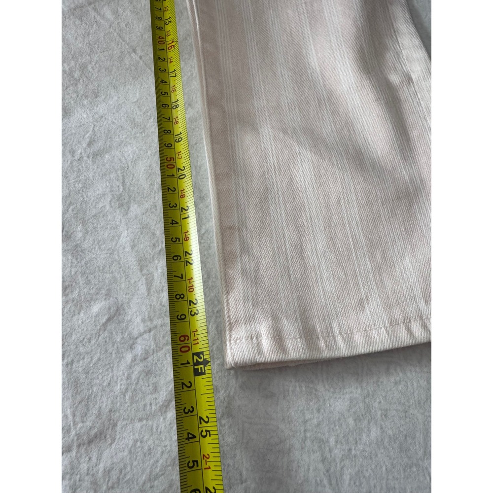 AG jeans Adriano Goldschmied The‎ Prima Crop Jeans Pink Stripe Mid Rise Size 27 - Picture 11 of 11